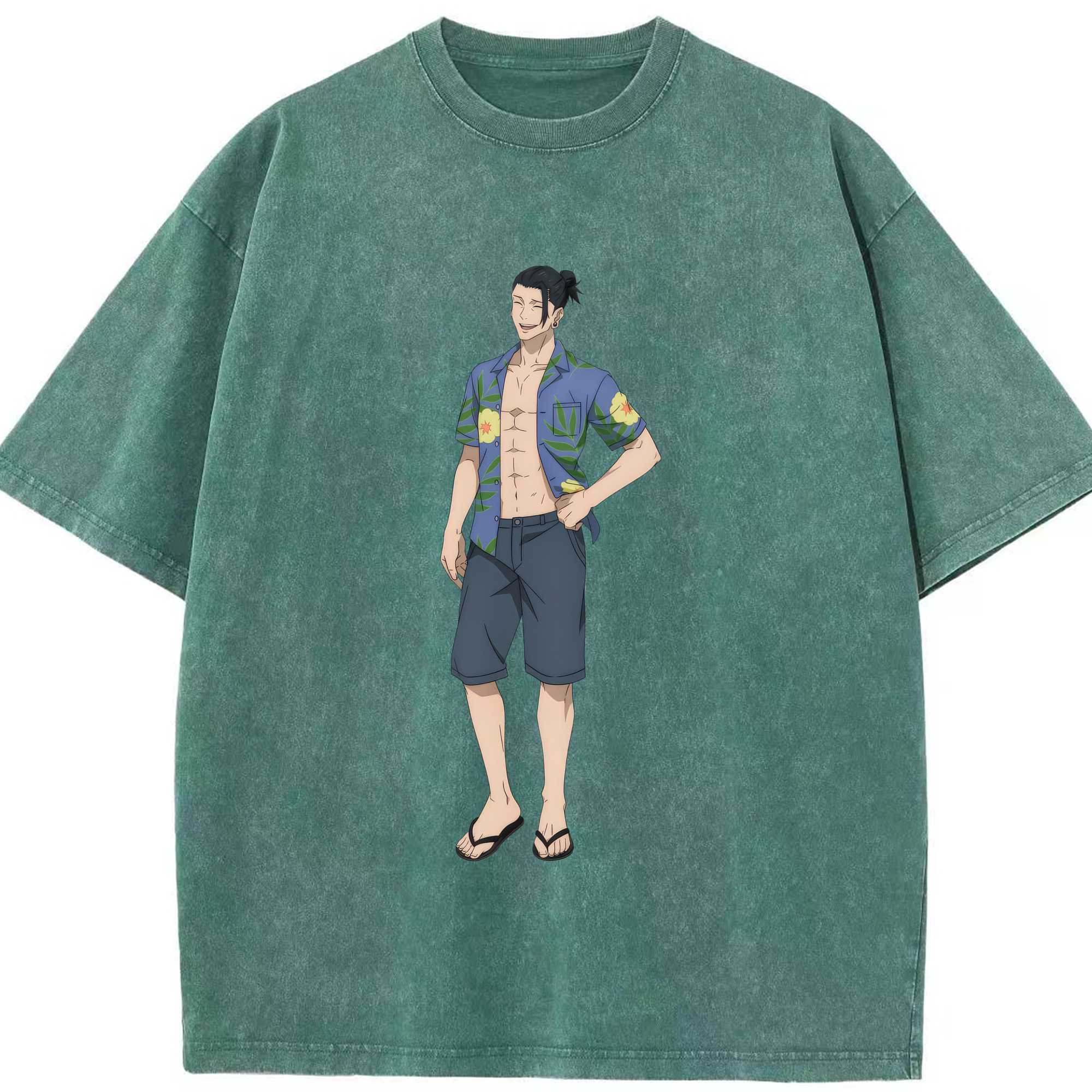 （画像用） 呪術廻戦 Jujutsu Kaisen 綿100% ヴィンテージ風 半袖Tシャツ（フロントプリント）